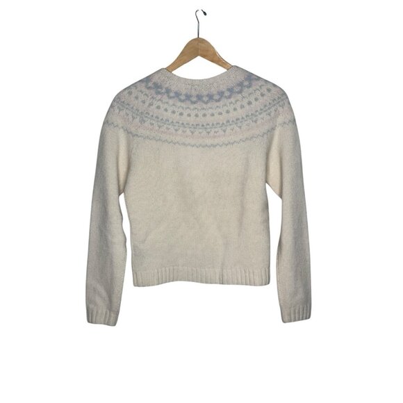Vintage Lauren Ralph Lauren Antique Ivory Fair Isle Lambswool Sweater NWT - Picture 6 of 9